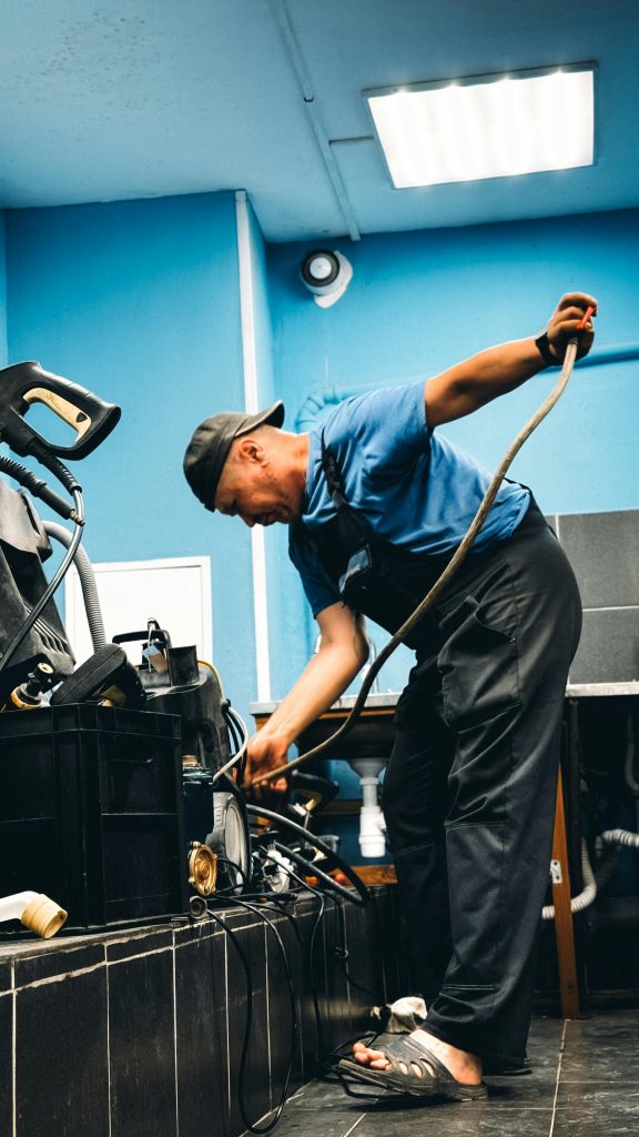 technician working in a home in fonatana ca